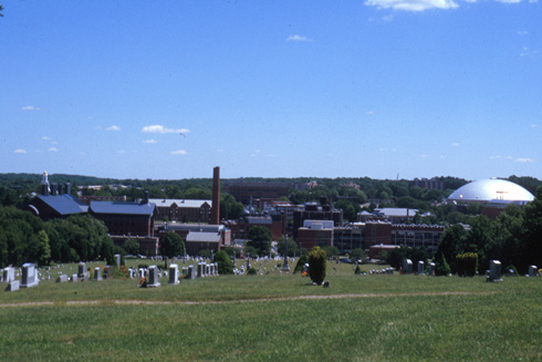 UConn Panorama and Graveyard